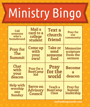 ministry bingo